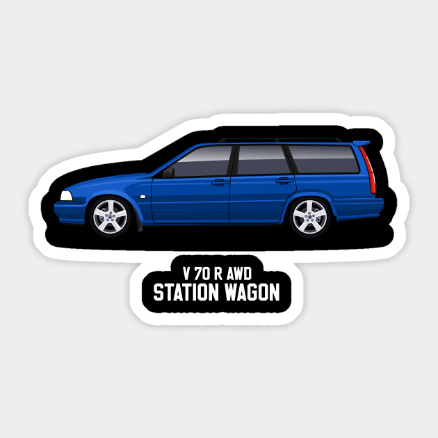 V70R AWD Station Wagon Sticker by Turbo29